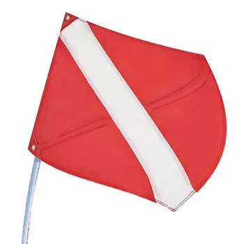 Флаг за гмуркане от 2 теми|Знамена за безопасно гмуркане с шесто бомбе |Предупредителен флаг за гмуркане 19,69 X 24,41 инча за гмуркане с акваланг, Копие
